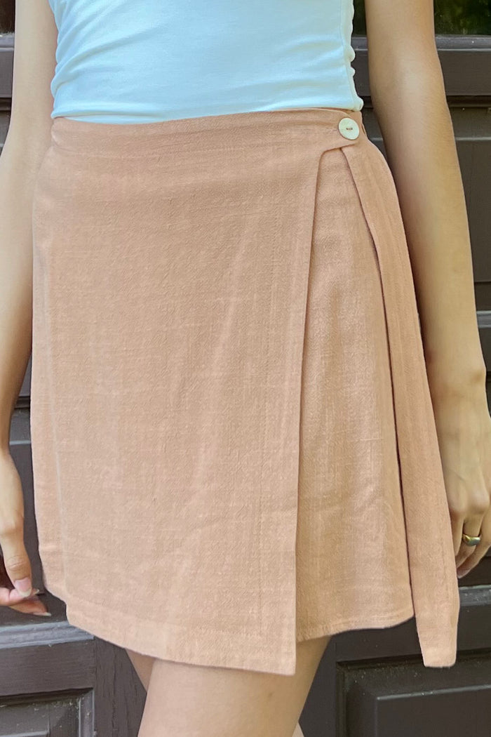 CLEARANCE- A-Line Out West Mini Skirt