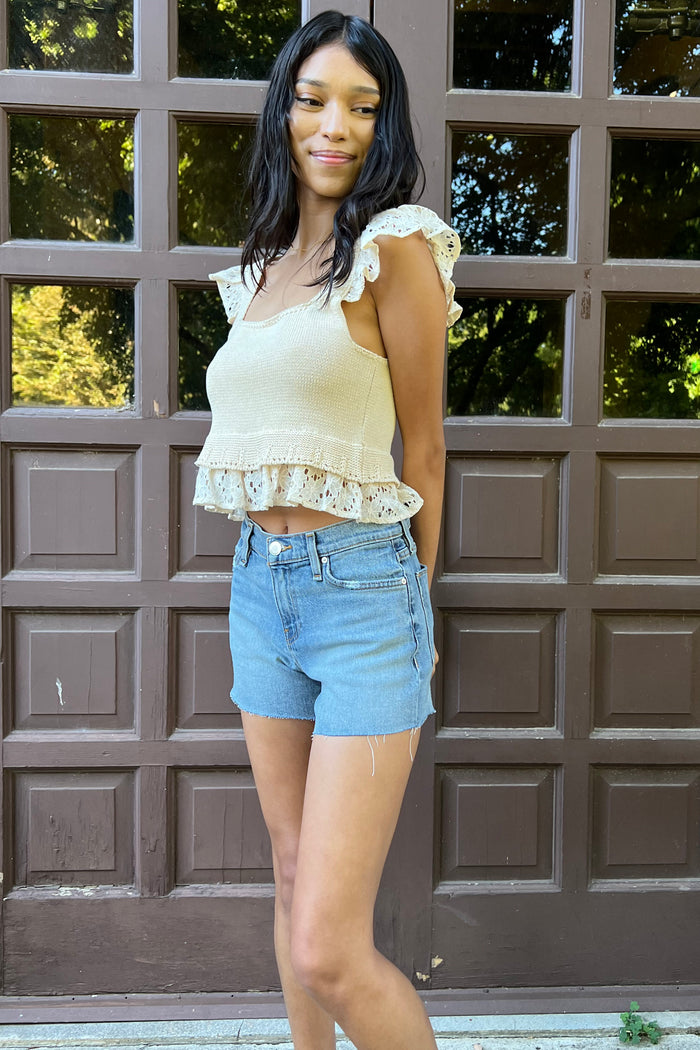 Relaxed Fit Raw Hem Gemma Cut-Offs