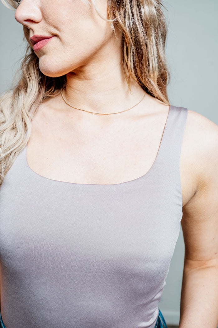 Square Neck Double Layered Bodysuit