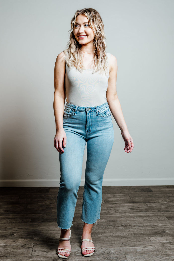 Tanya's Crop Flare Denim