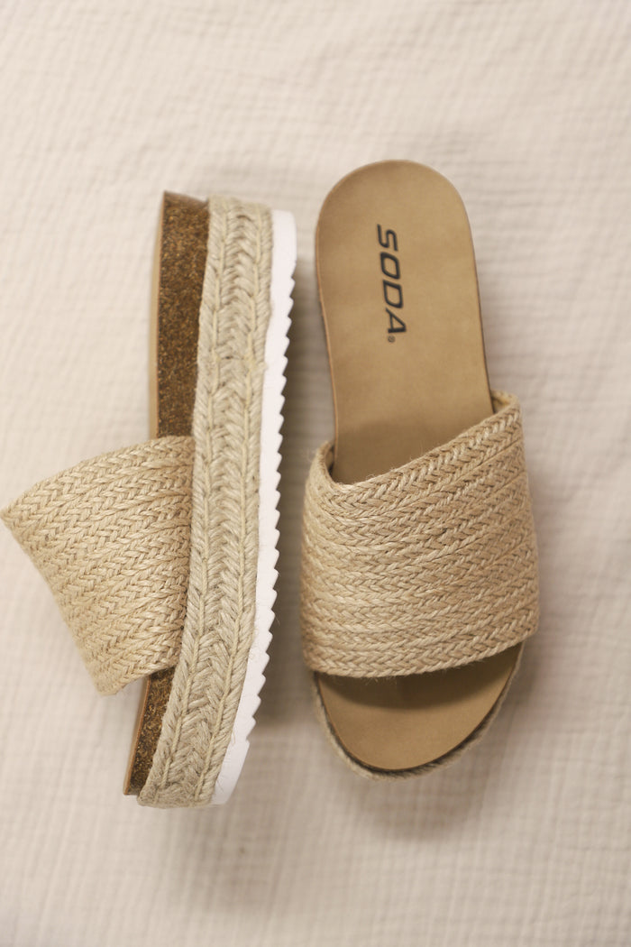 Woven Platform Process Sandal