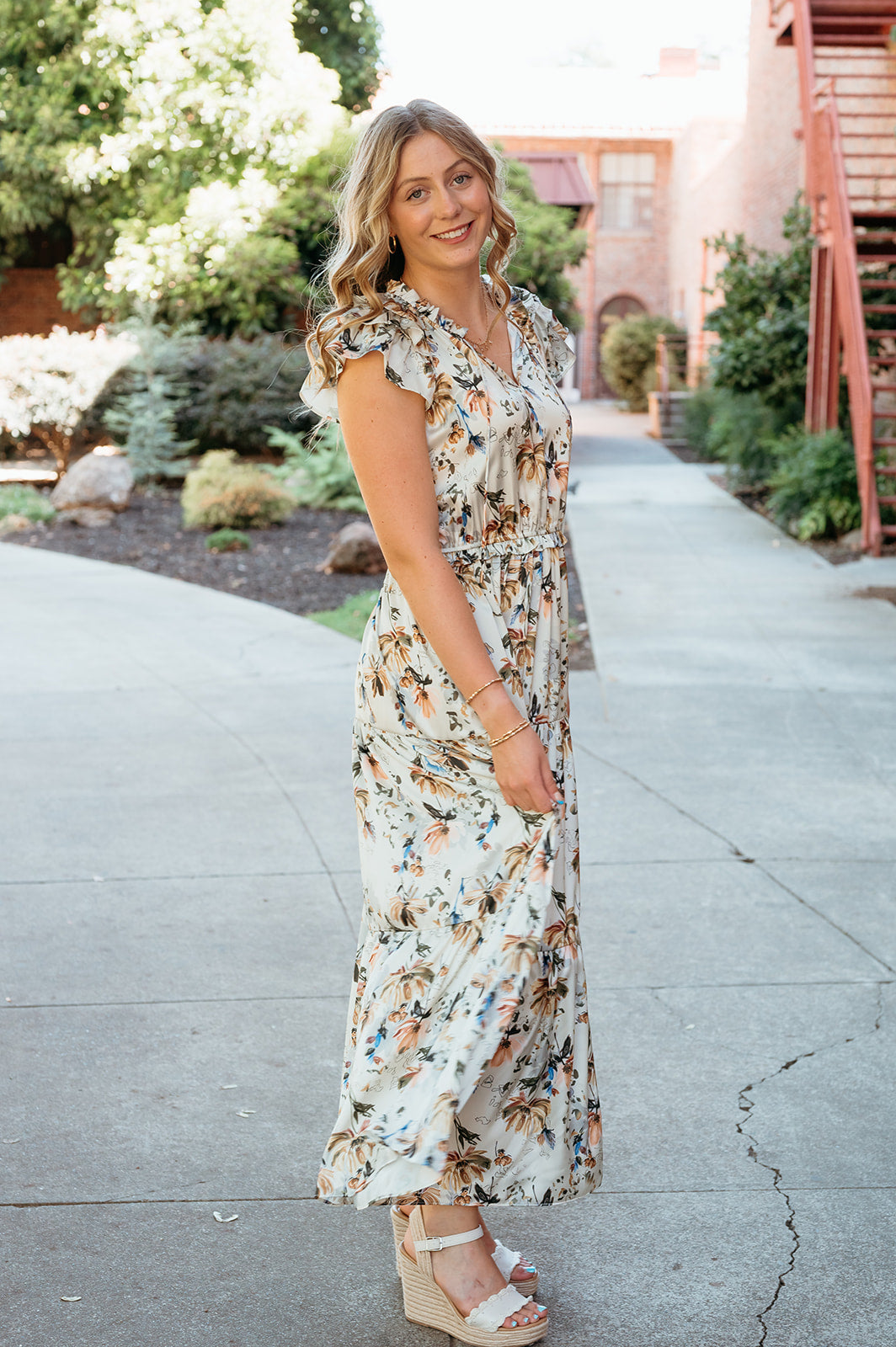 satin flutter sleeve maxi dress Teal Satin Flutter Sleeve Cutout Maxi Dress | Womens | XX-Small (Available in 3X, M, L) | 100% Polyester