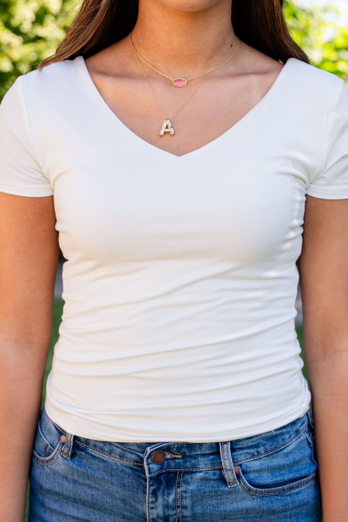 Daily Layer Double V Short Sleeve T-Shirt