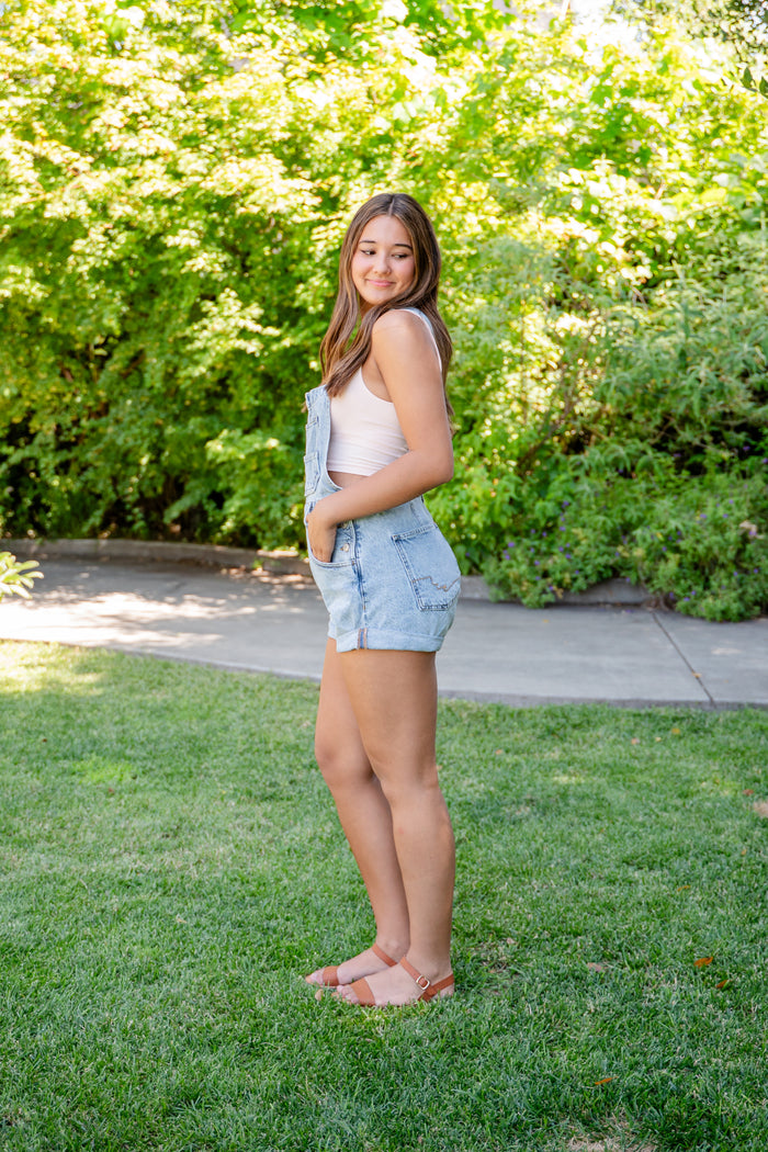 Free People Overall Shorts