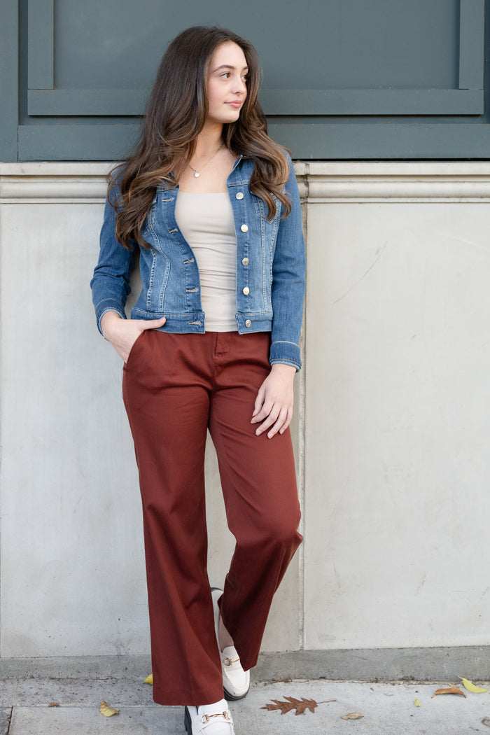 Wide Leg Lyocell Trouser