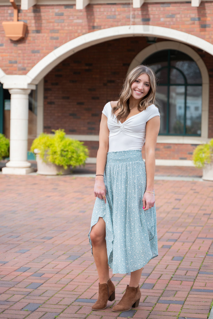 Gia Off The Shoulder Brushed Knit Top