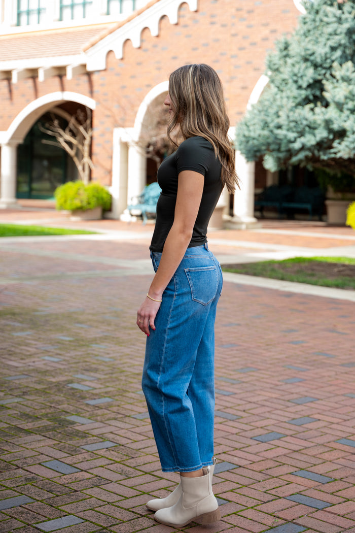 Jess Super High Rise Barrel Jeans