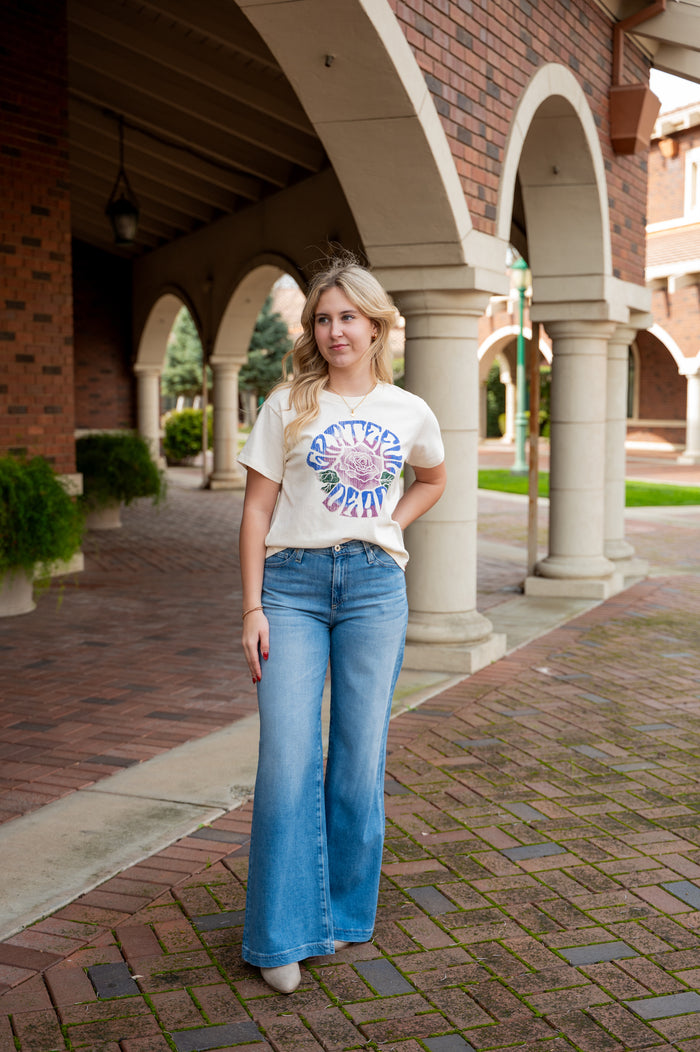 Leana Mid-Rise Palazzo Jeans