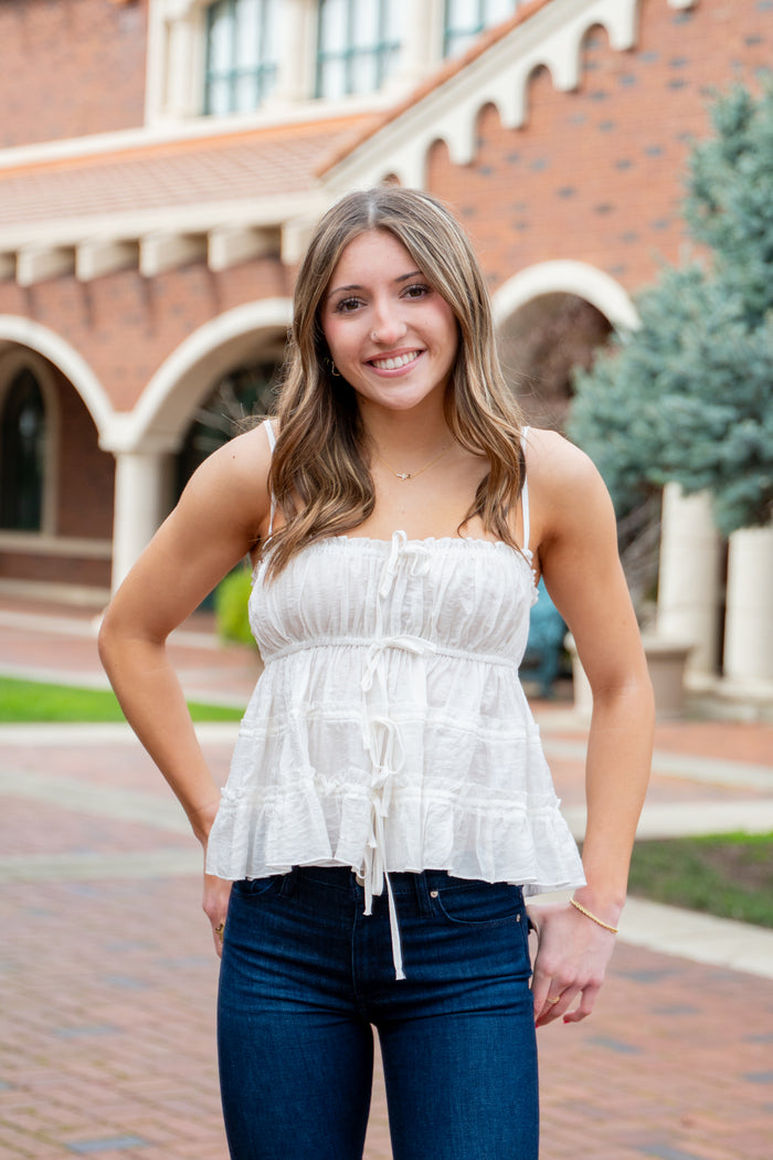 Babydoll's Tiered Scrunch Top