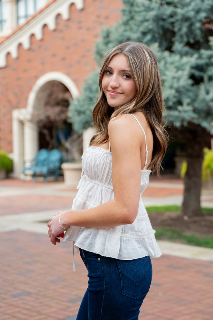 Babydoll's Tiered Scrunch Top