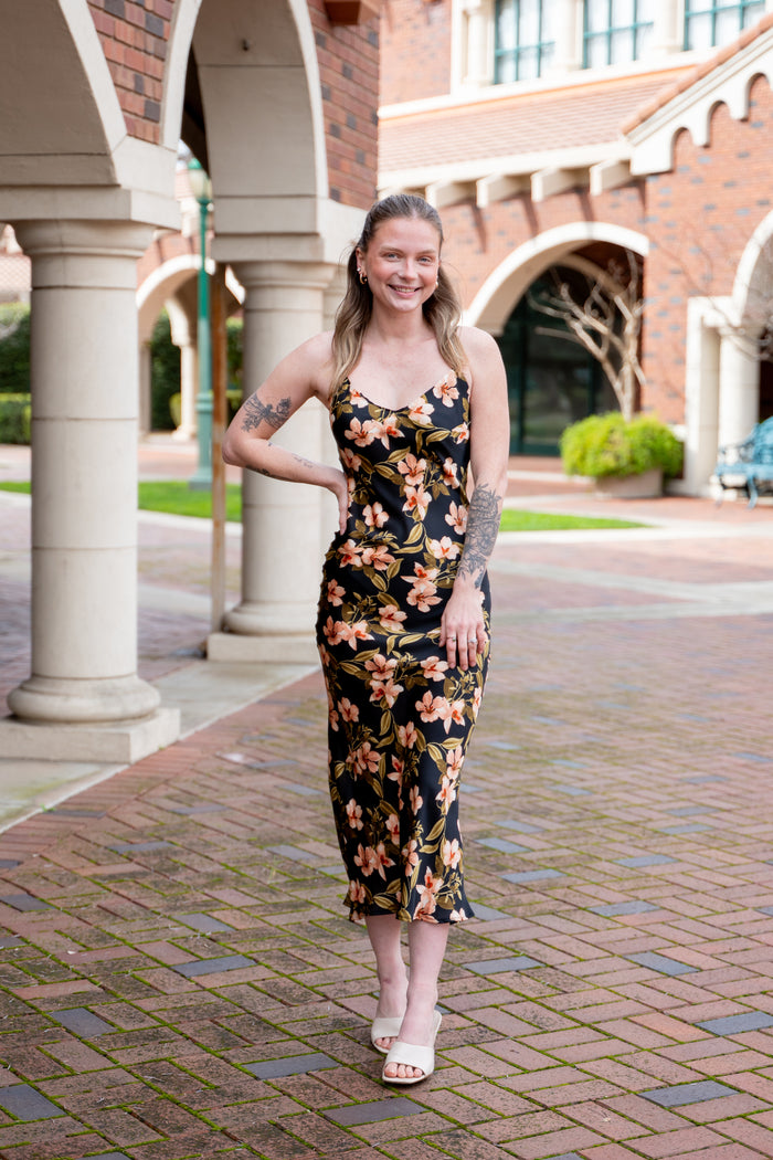 Island Vibes V-Neck Midi Dress