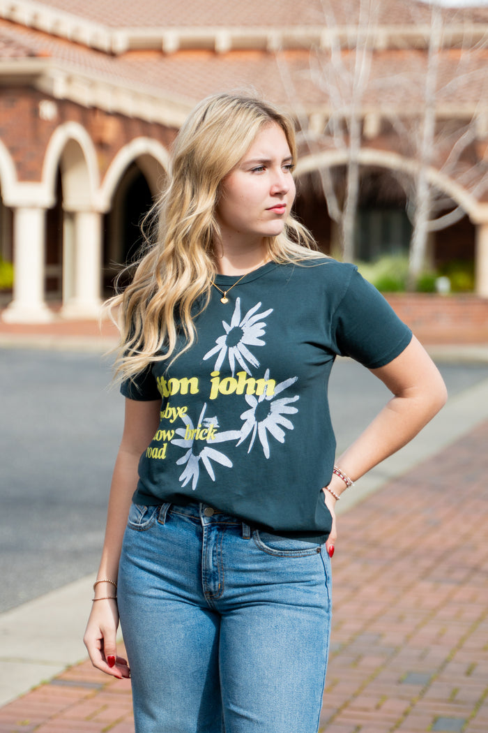 Elton John Yellow Brick Road Ringer Tee