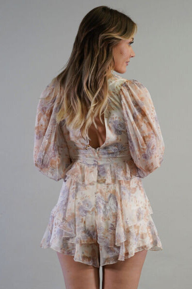 Long Sleeve Camellia Romper