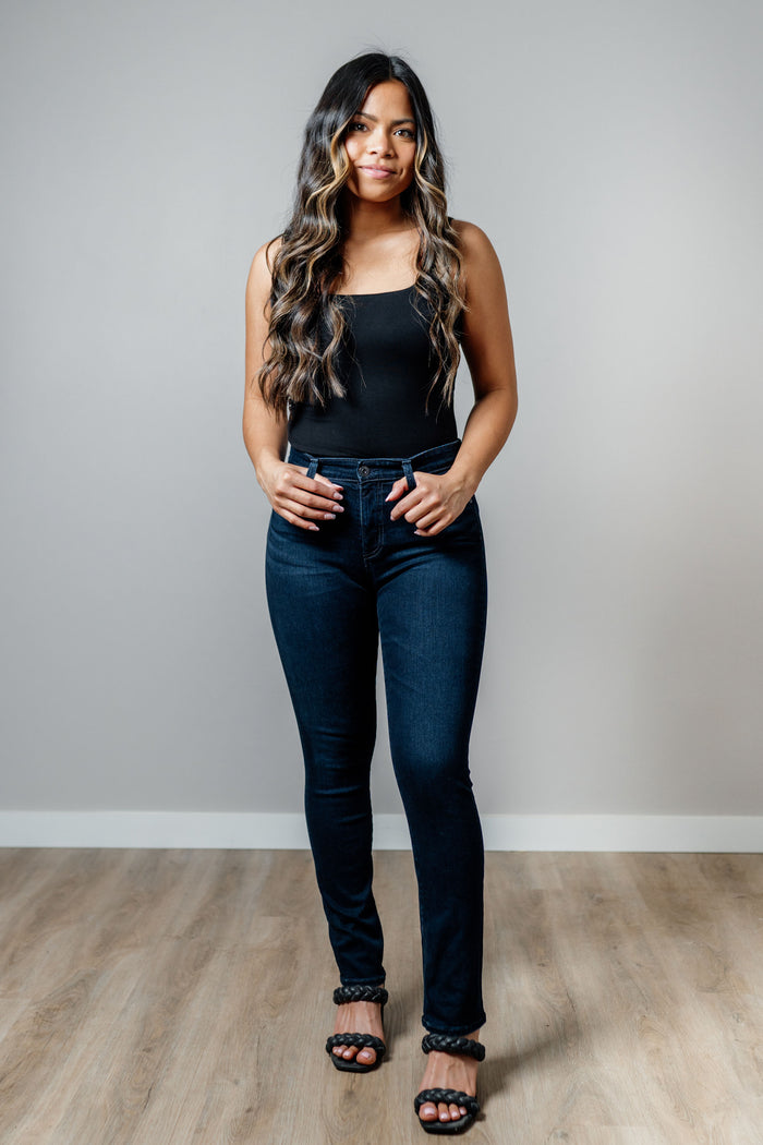 Miss Mari High Rise Slim Straight Jean