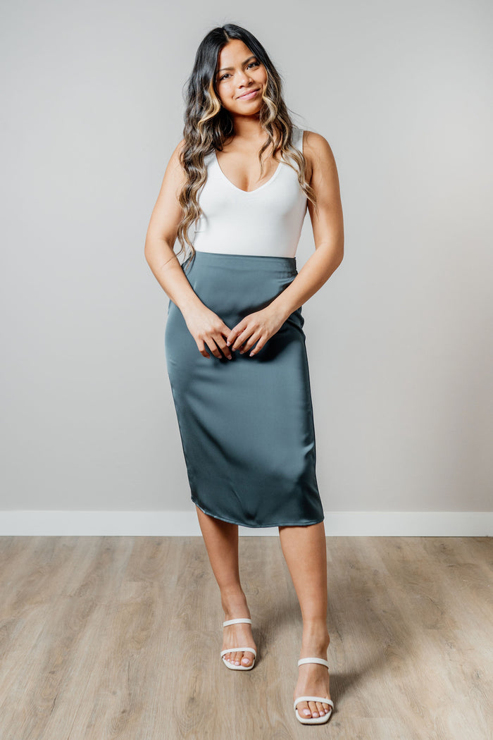 Clearance - Melody Midi Skirt