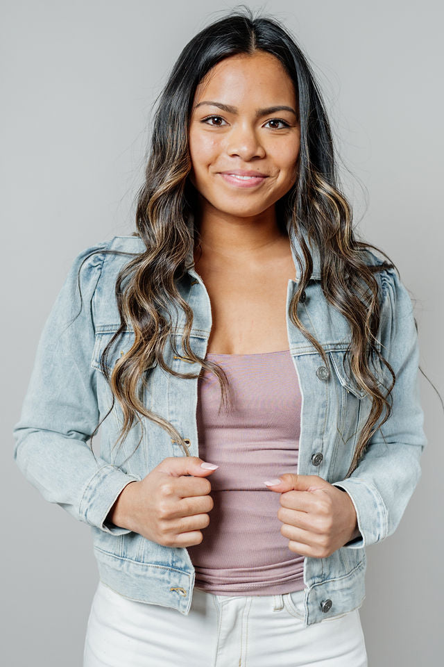 Damsel in Denim Jacket