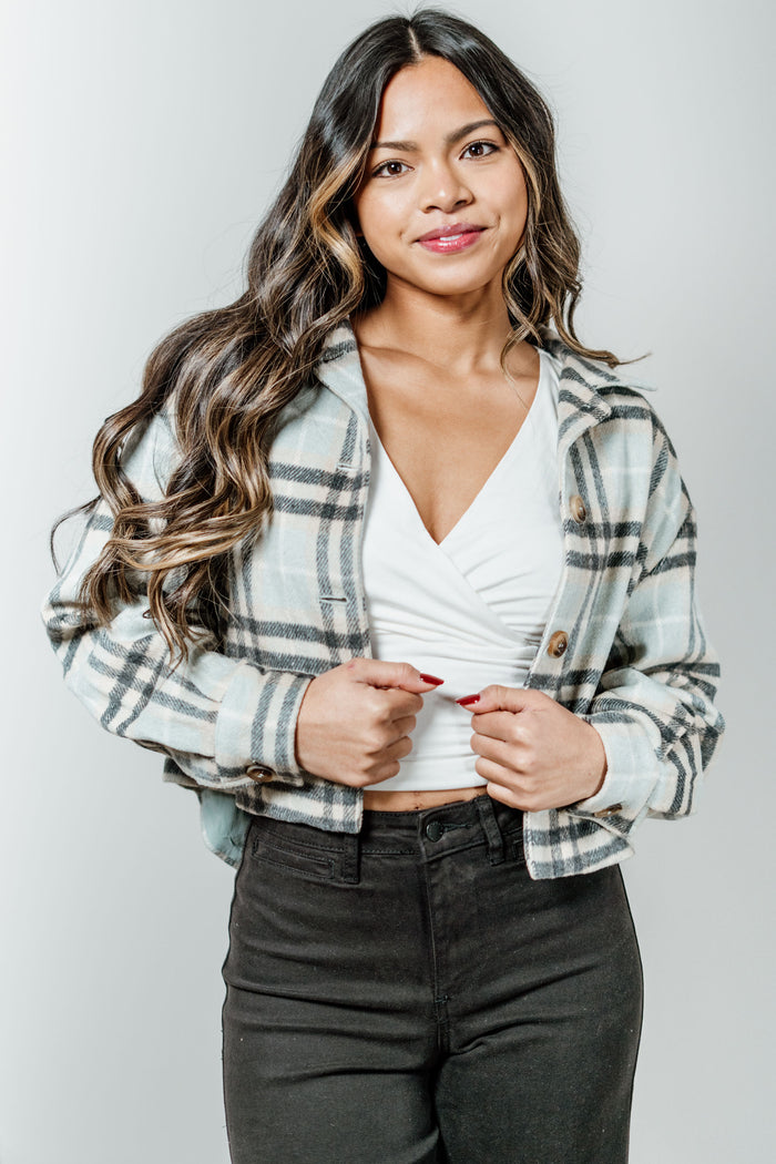Clearance - High Desert Cropped Flannel