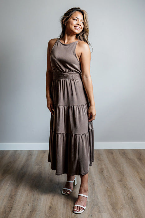 Warehouse tiered outlet dress