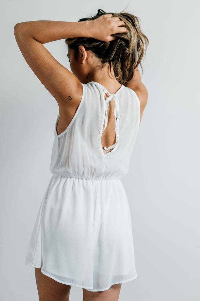 Silk Chiffon Romper