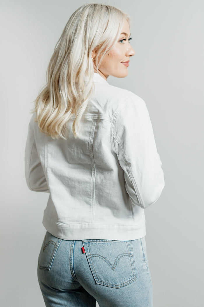 Stellar White Denim Jacket