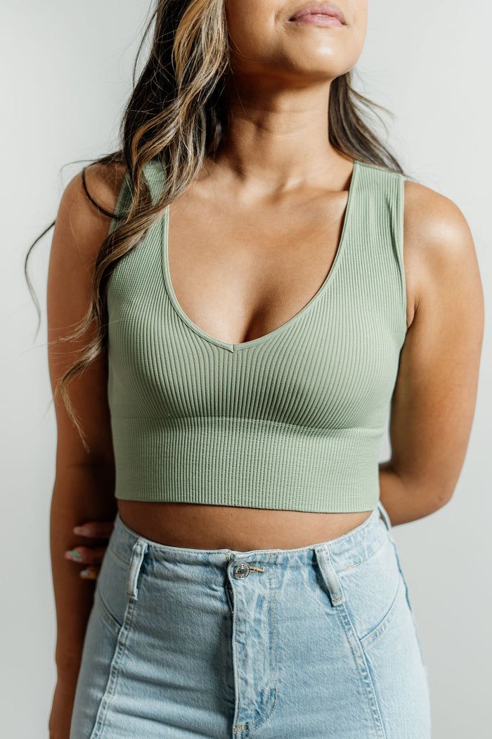 Niki Biki V-Neck Crop Tank