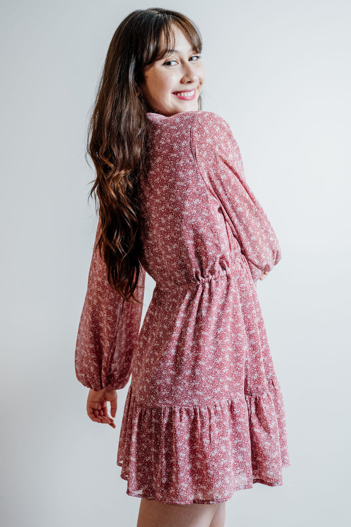 CLEARANCE- A Walk Through The Roses Dress