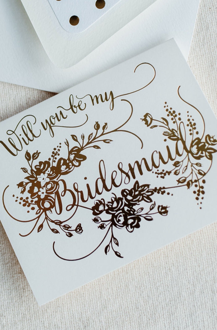 Be My Bridesmaid Card