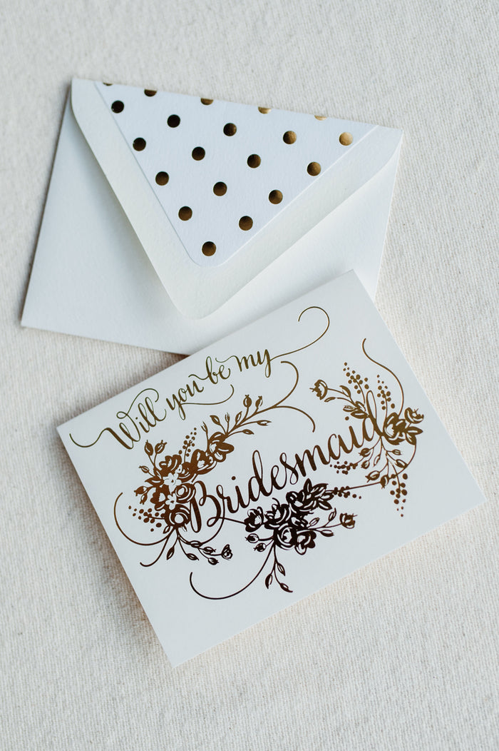 Be My Bridesmaid Card