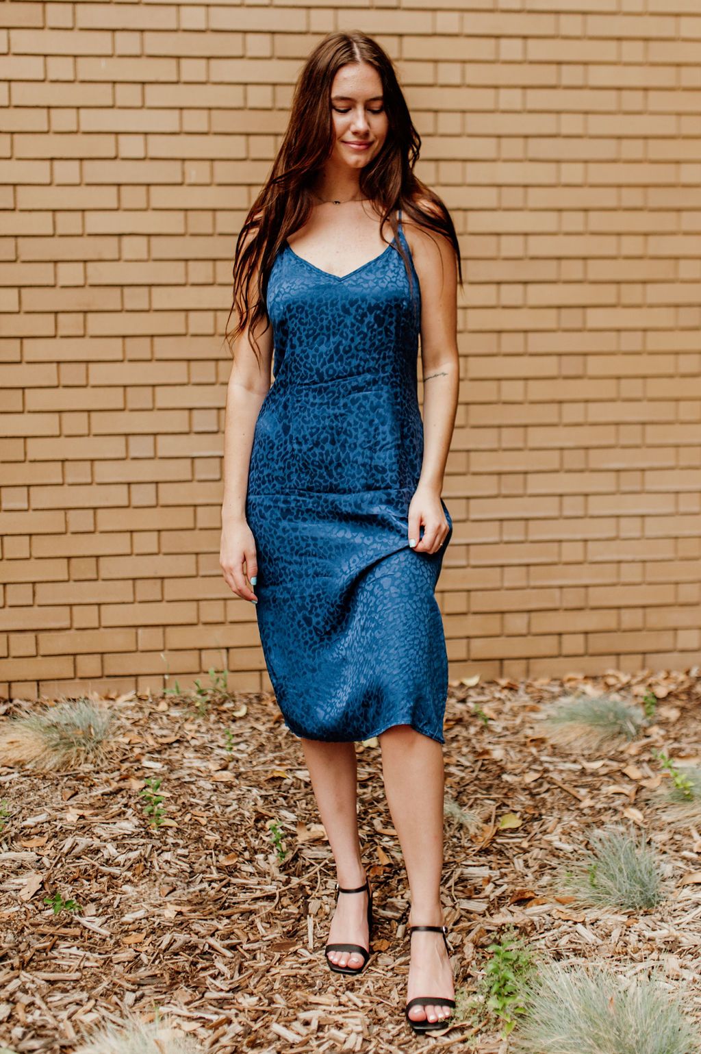 blue slip dresses CLEARANCE- Mild to Wild Dress Navy / Small ship_2026_09 Size:s Royal blue satin slip LaDivine CC2349 Glitter Formal