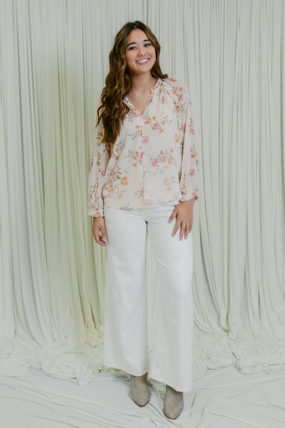 The Soft Petal Floral Blouse