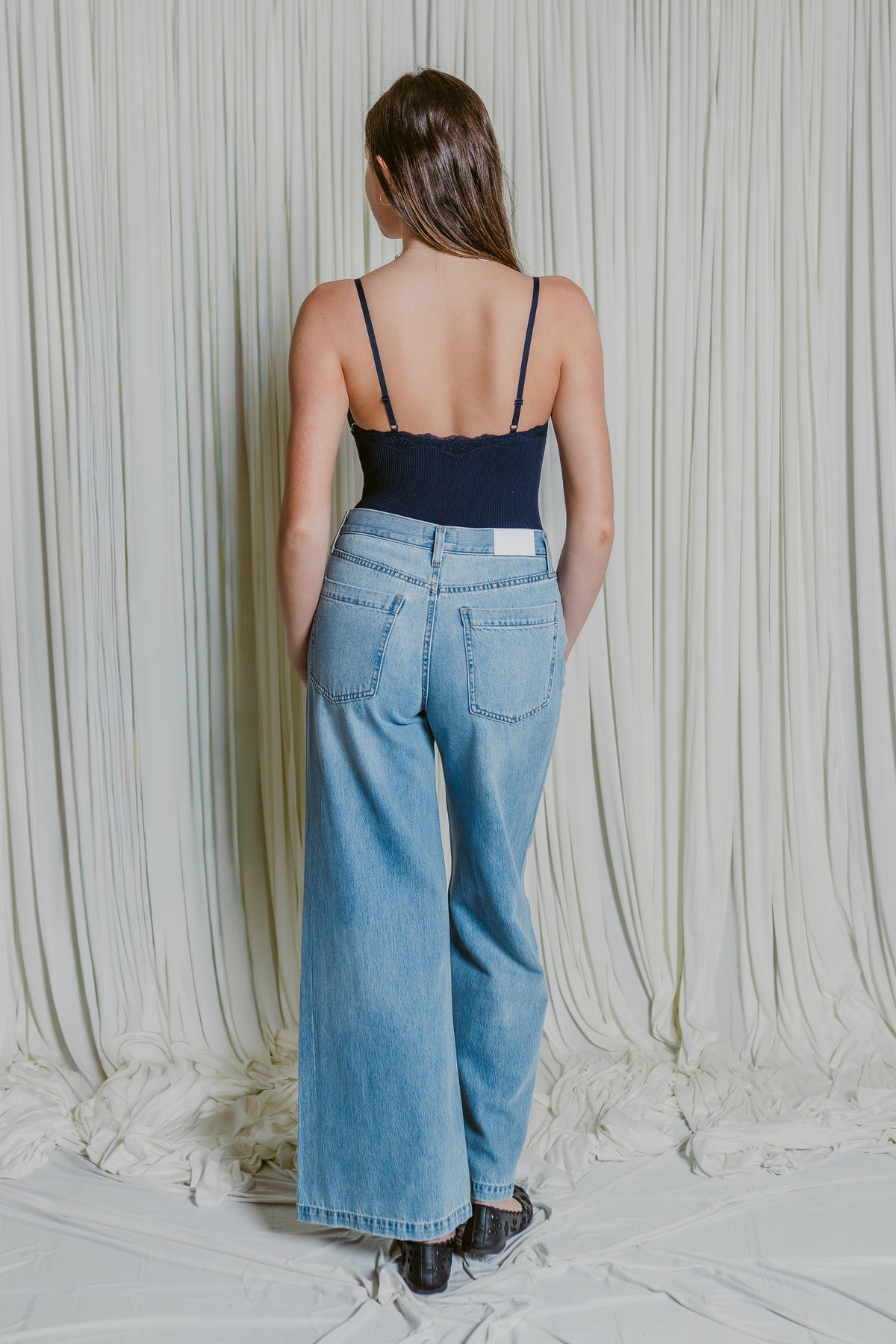 Jadyn Low Slung Palazzo Jean