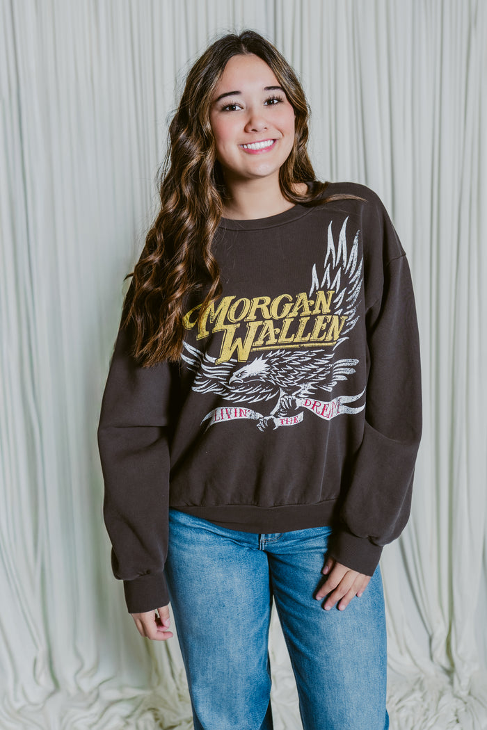 Morgan Wallen Classic Eagle Oversized Crewneck