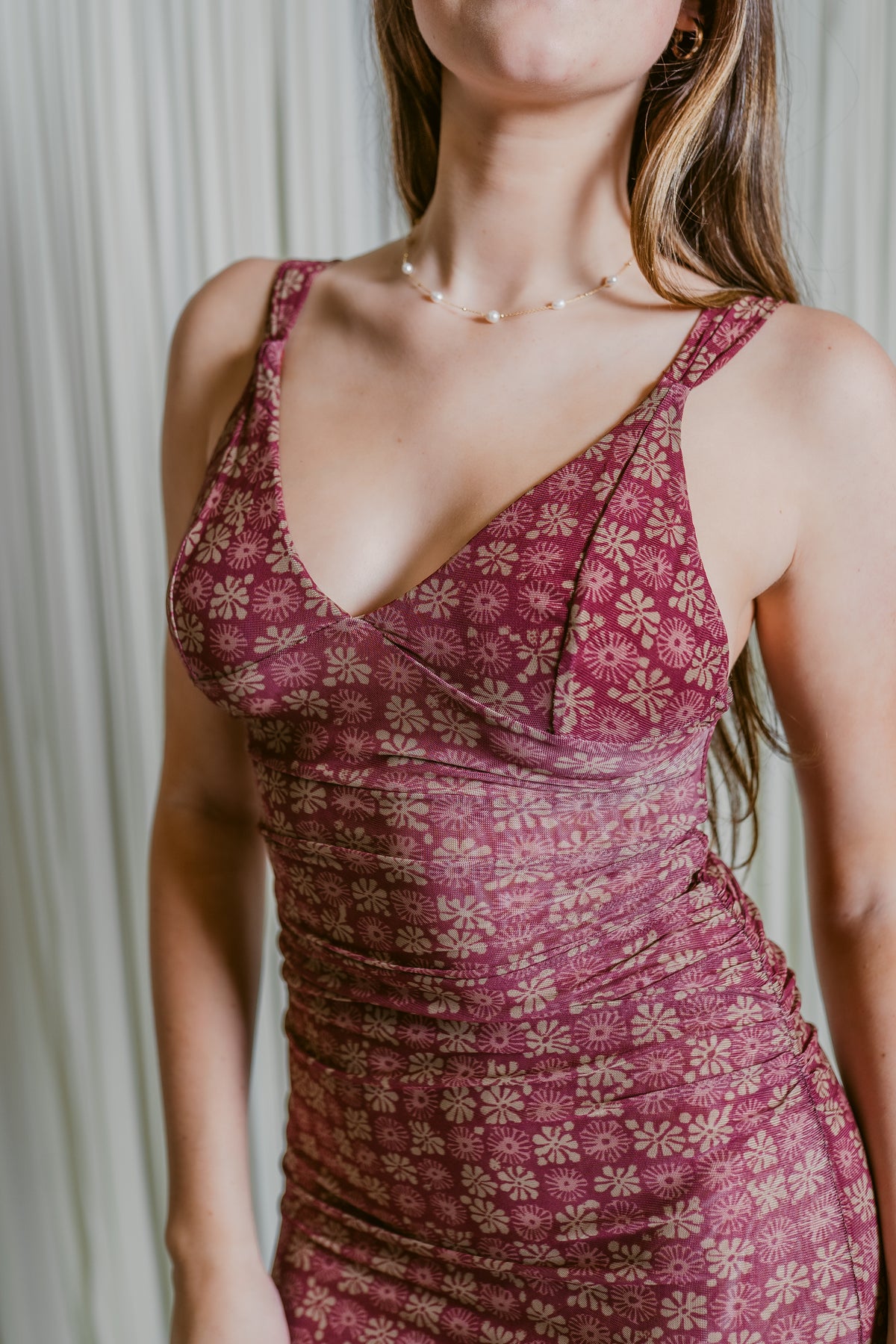 Long Live Printed Mesh Maxi Dress