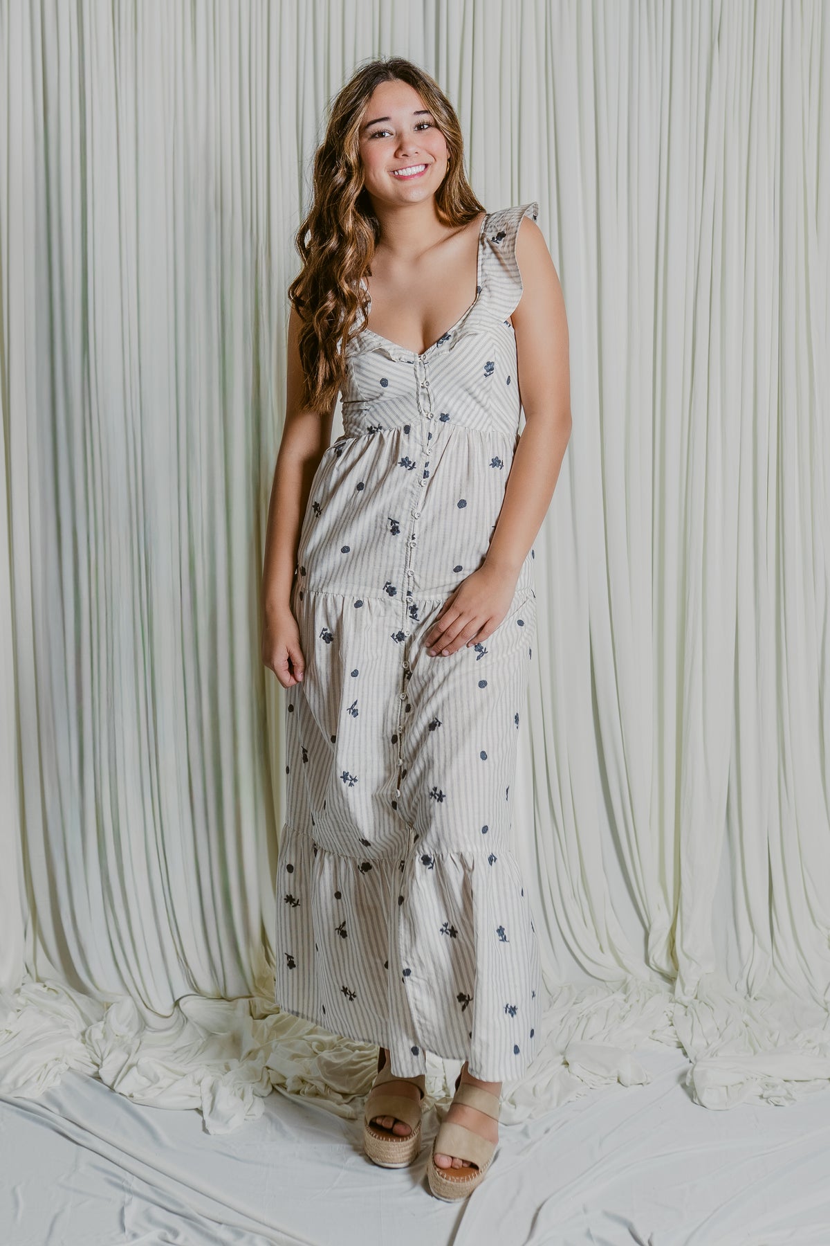 Seaside Bloom Maxi Dress