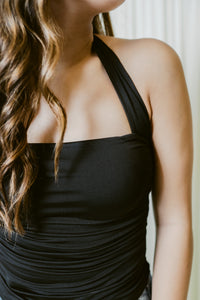 Halter Honey Side Ruched Top