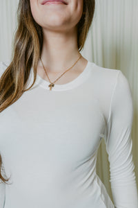 Finn Crew Neck Ribbed Long Sleeve