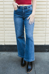 Slim Wide Leg Sweat Jean
