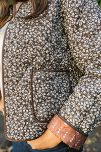 Verna Floral Reversible Quilted Jacket