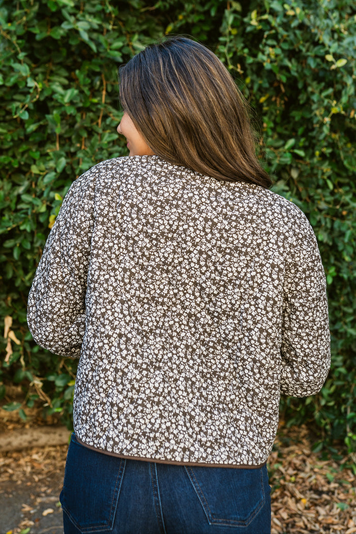 Verna Floral Reversible Quilted Jacket