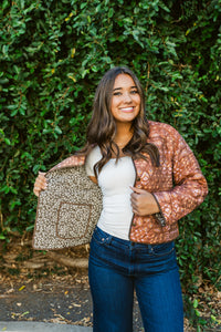 Verna Floral Reversible Quilted Jacket