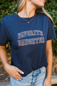 Favorite Daughter Cropped Collegiate Short Sleeve Tee