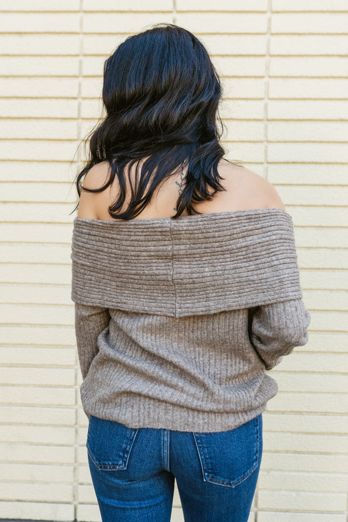 Kendra Off The Shoulder Knit Sweater