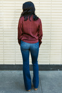 Farrah Mid-Rise Bootcut W/ Clean Hem