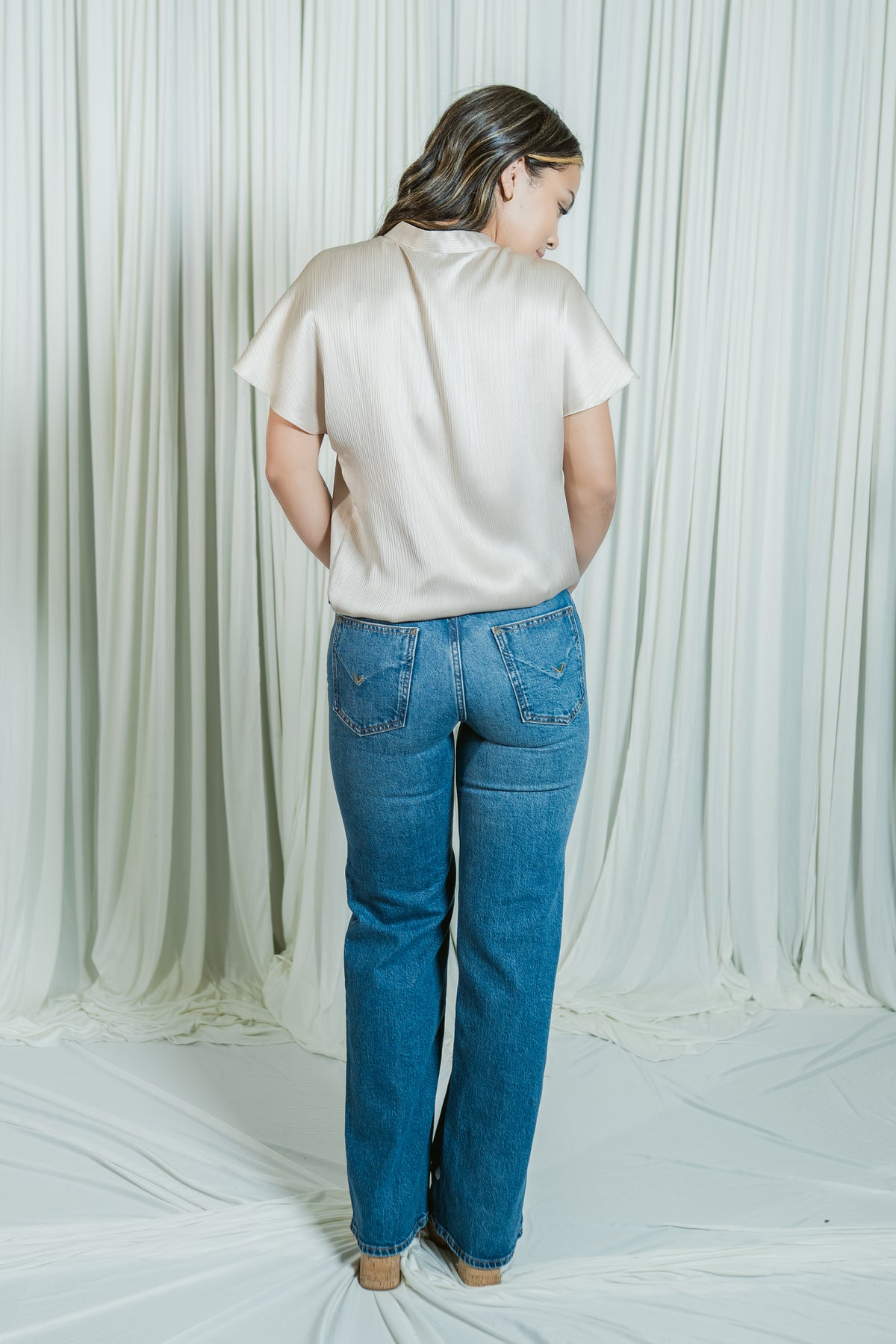 Rosie's Vintage Button Fly Wide Leg