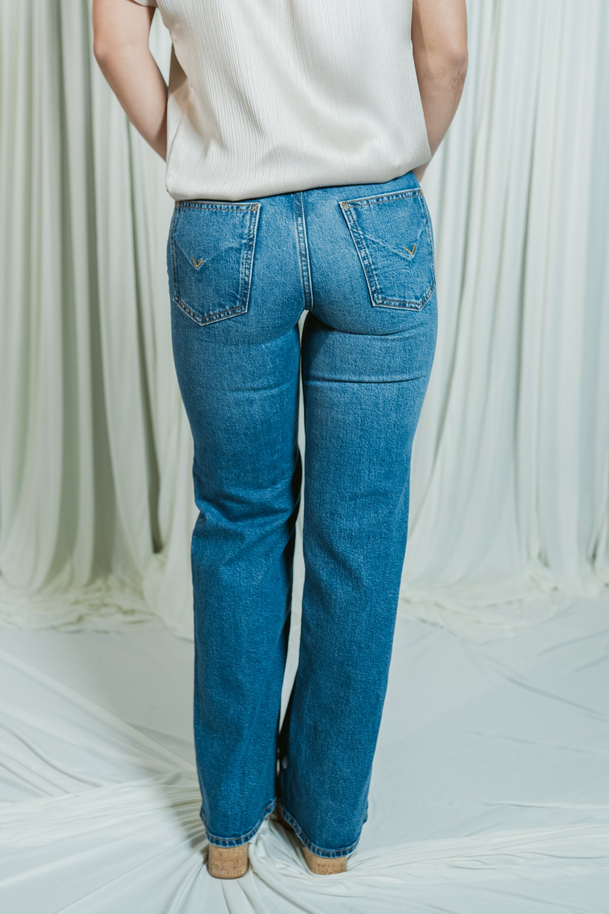 Rosie's Vintage Button Fly Wide Leg