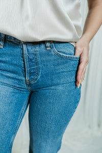 Rosie's Vintage Button Fly Wide Leg