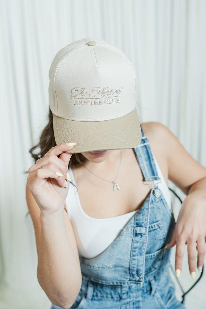 The Happiest Cursive Trucker Hat
