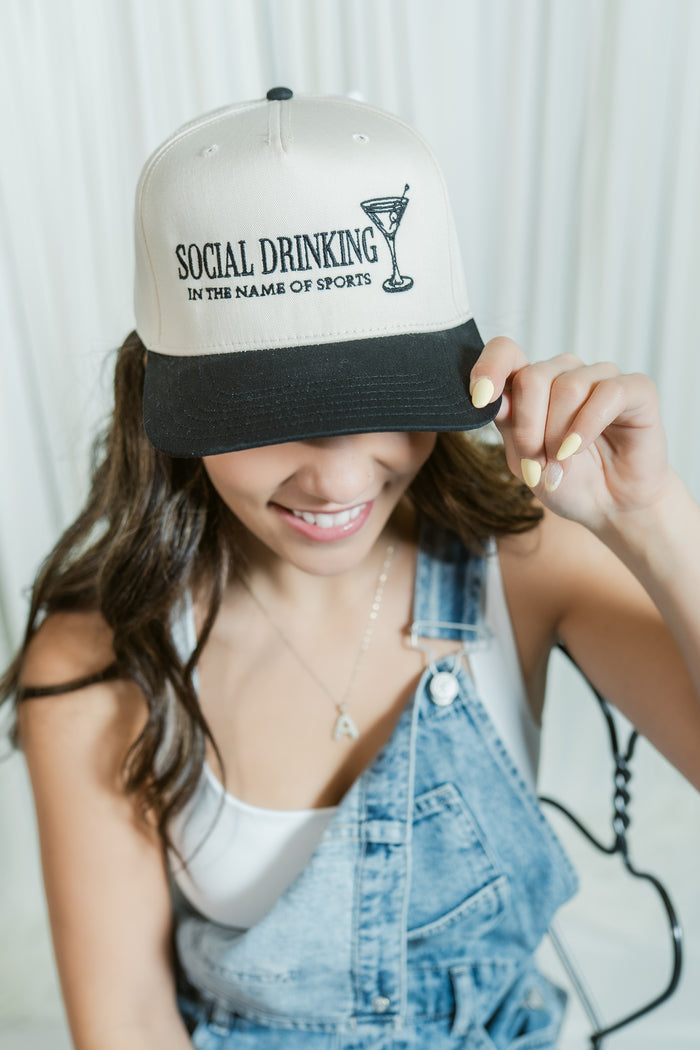 SOCIAL DRINKING In The Name Of Sports Trucker Hat
