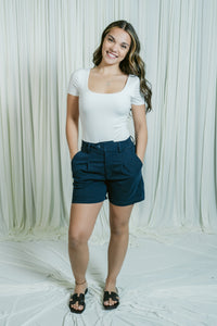 Shawn's Pleated Trouser Shorts