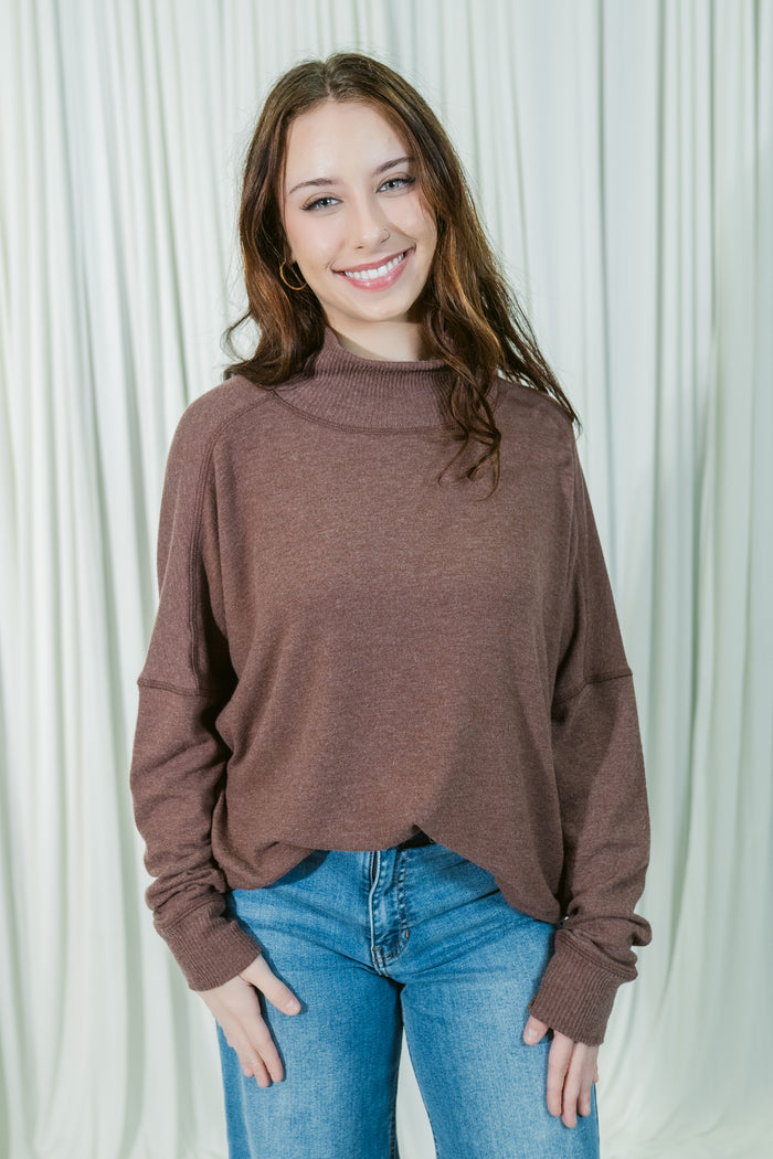 Frida Mock Neck Sweater